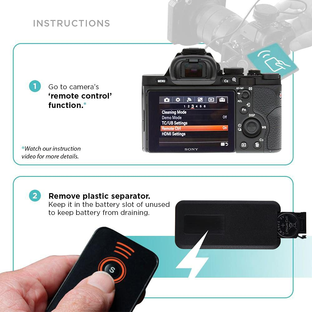 IR Remote Control Wireless For Sony Camera Kamera Shutter Sony Alpha