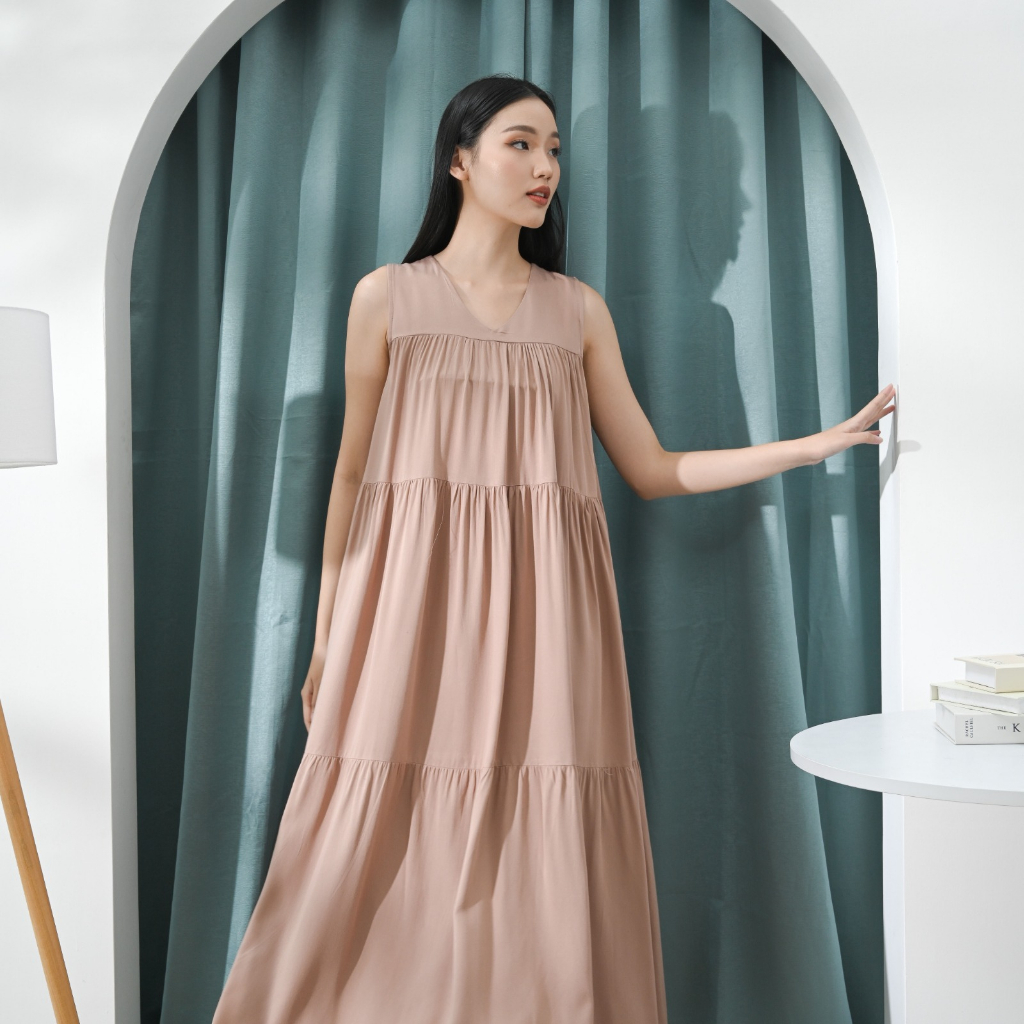 V1118 Naila Dress / Longdress wanita / Terusan panjang / Dress wanita