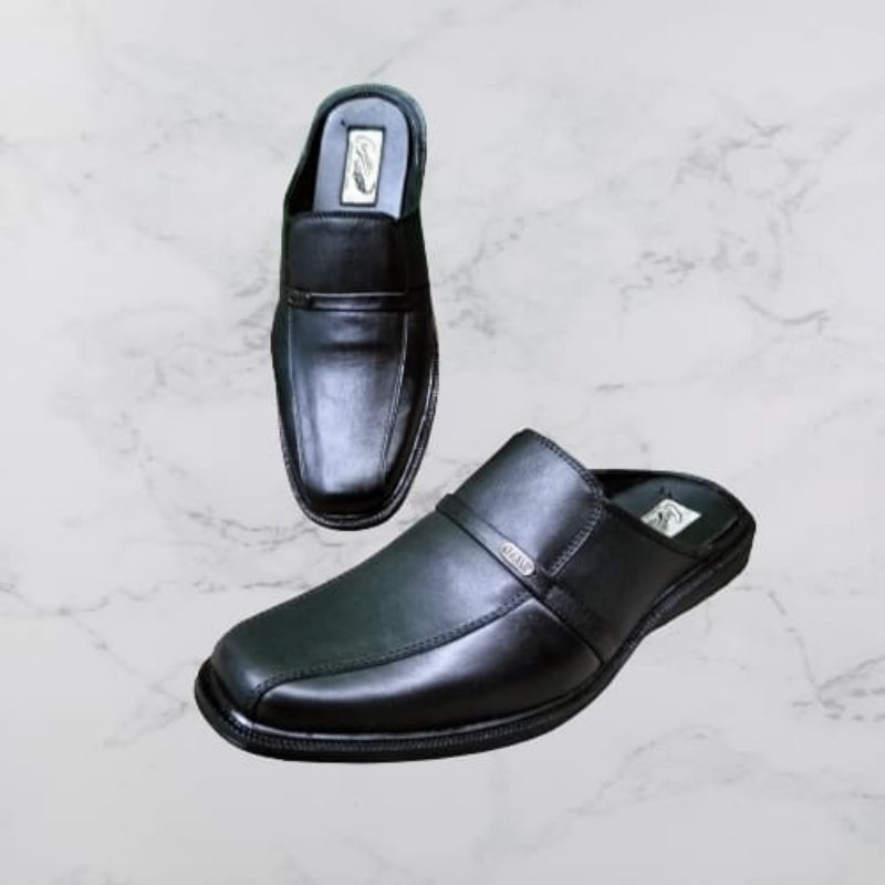 Selop kulit asli ,sepatu sandal kulit asli slip-on kulit asli