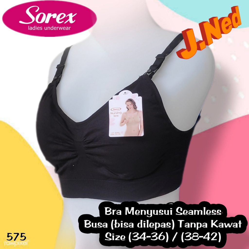 J575 BRA MENYUSUI KANCING DEPAN SOREX 34 - 42