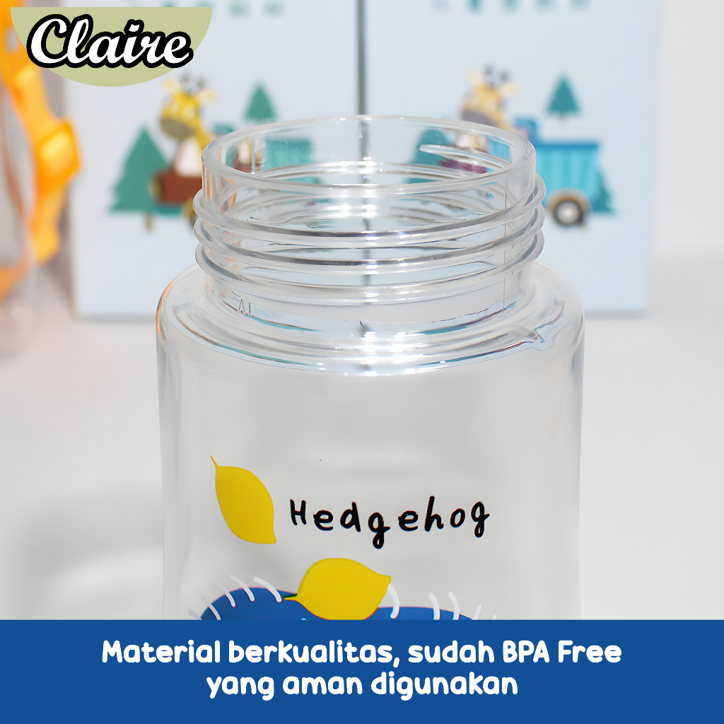 Botol Minum Anak Karakter 450ml / Botol Minum Anak BPA Free Dengan Tali