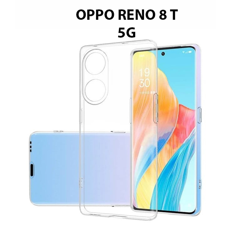 Case OPPO RENO 8 T 5G Casing Clear HD KETEBALAN 2MM BENING TRANSPARAN TPU Premium Softcase