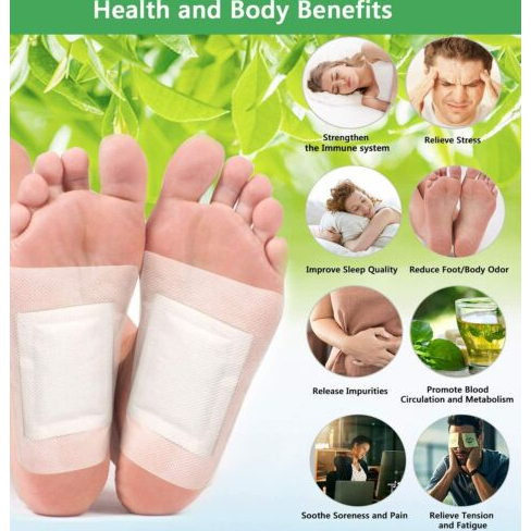 Isi 10 Kinoki Gold Foot Detox Koyo Jahe Cleansing Detox Foot Pads Koyo Penyerap Racun-missbejo