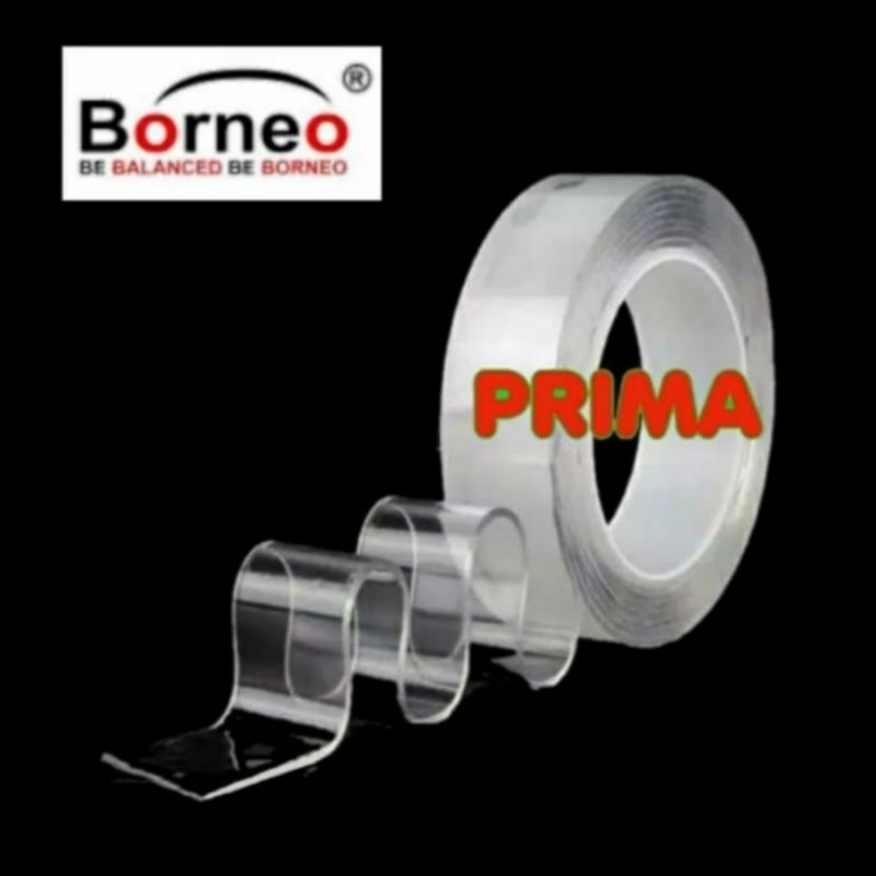 

DOBEL TAPE / ISOLASI BOLAK-BALIK / DOBEL FOAM TRANSPARAN BORNEO