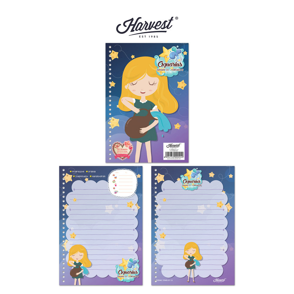 

Loose Leaf / Kertas Binder Harvest A5 Zodiac