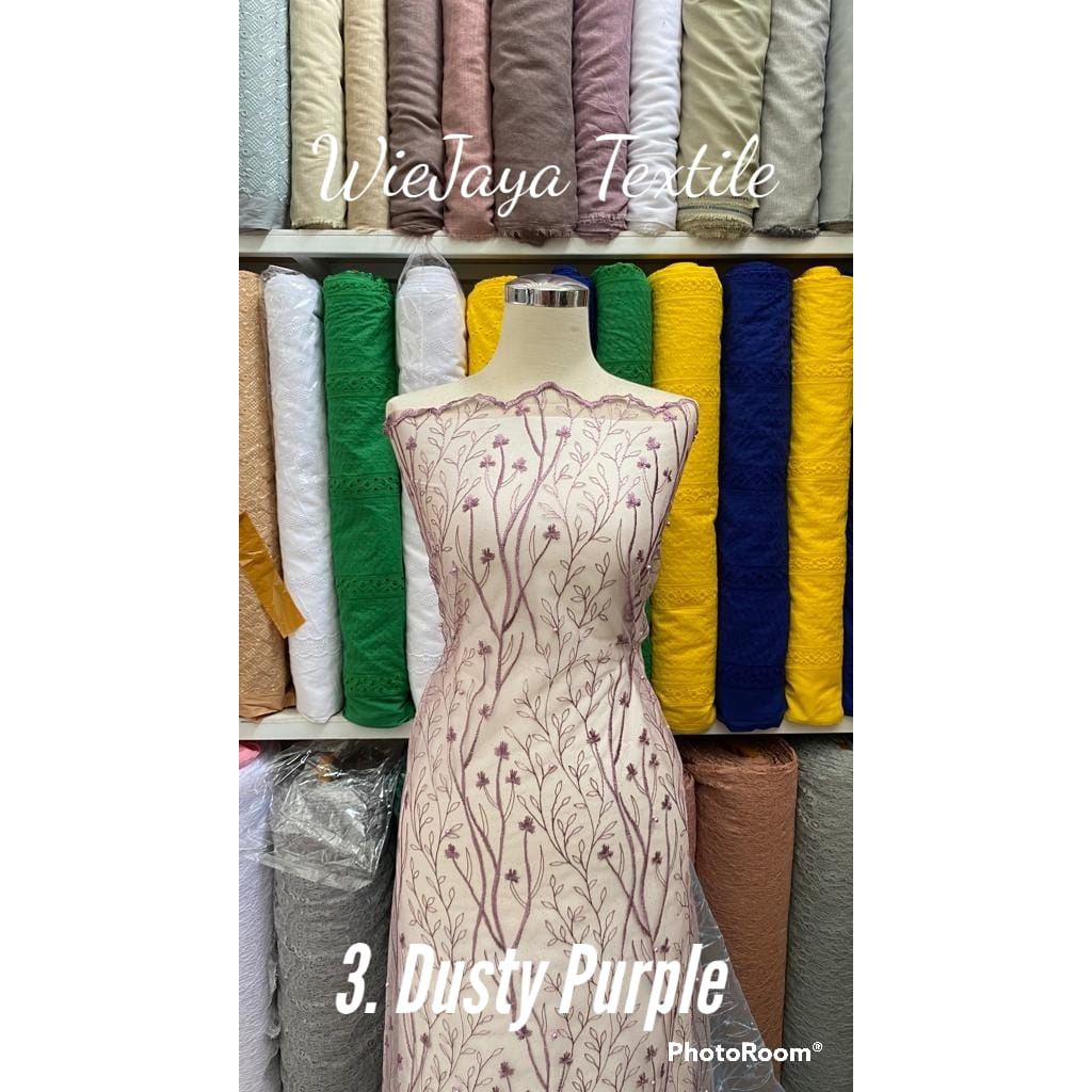 Tulle Akar Mutiara Murah Allower , Grade A, Motif Bagus, cocok untuk seragaman kondangan, dress, acara wedding, Wisuda, Kutubaru, Kebaya, Gamis cocok untuk anak dan wanita