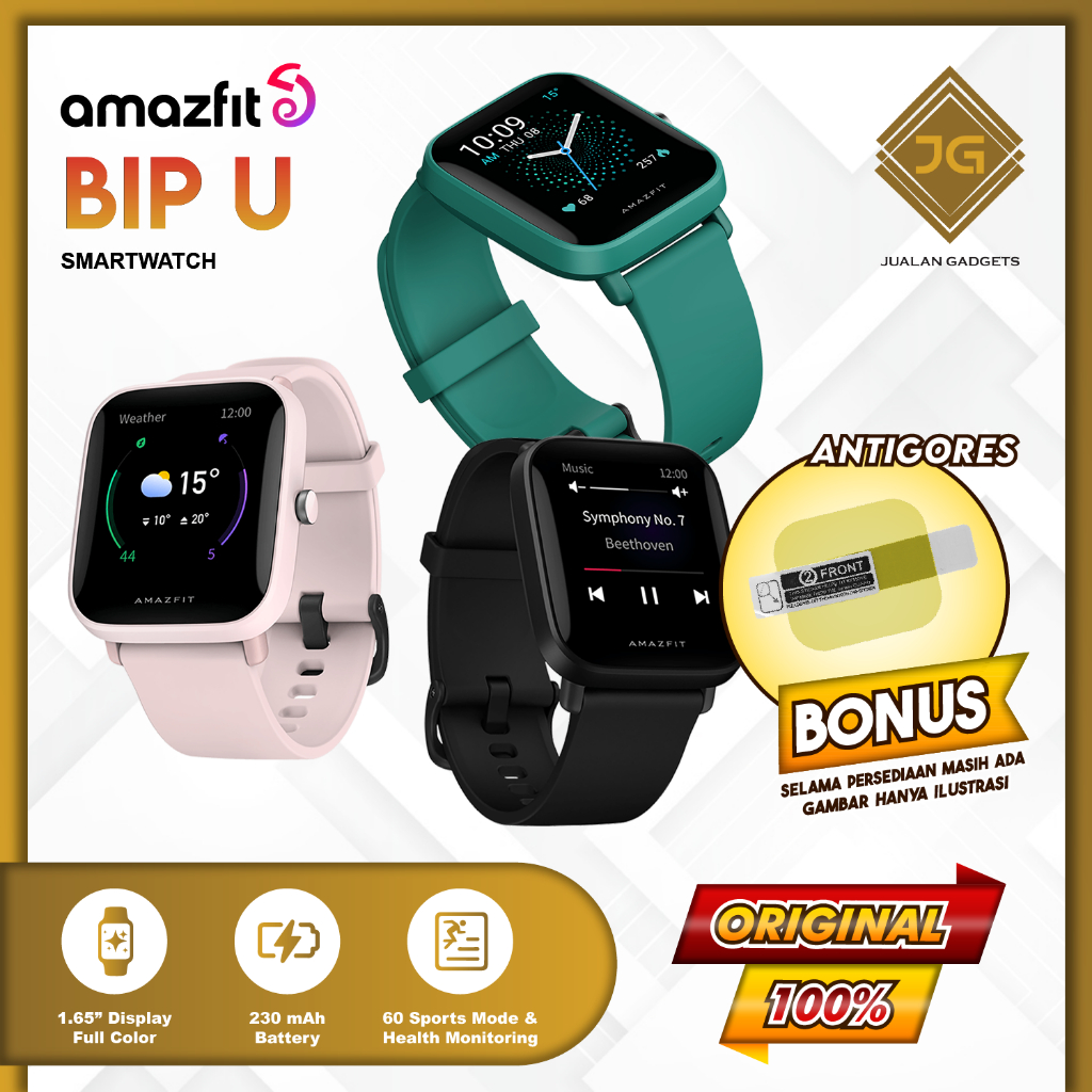 Amazfit Bip U Series Smartwatch Sport - Garansi Resmi