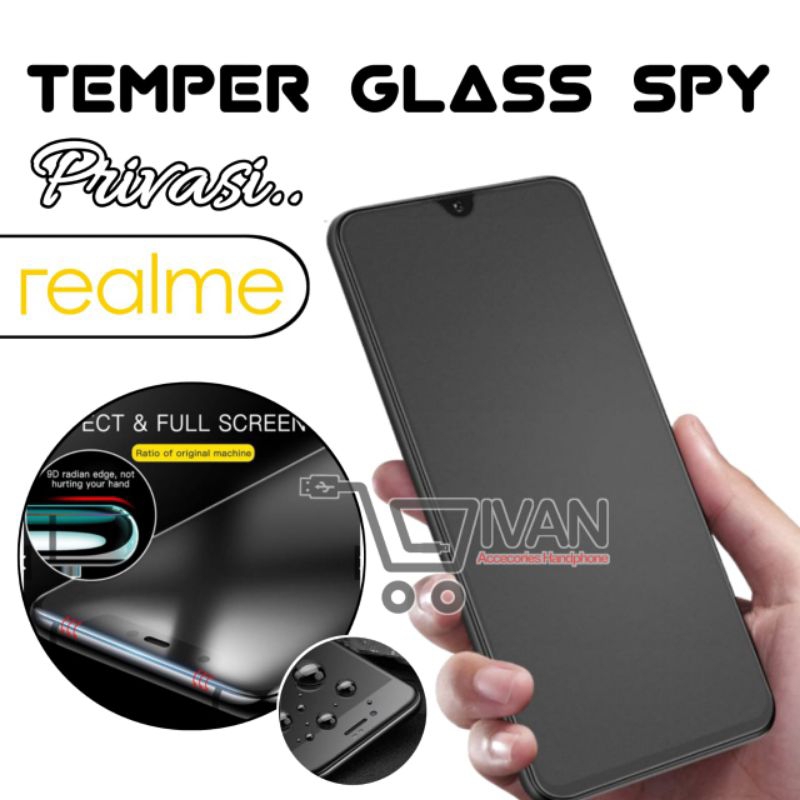 TEMPER GLASS SPY REALME 5 / REALME 5S / REALME 5I / REALME C3 / REALME C11 / REALME C12 / REALME C15