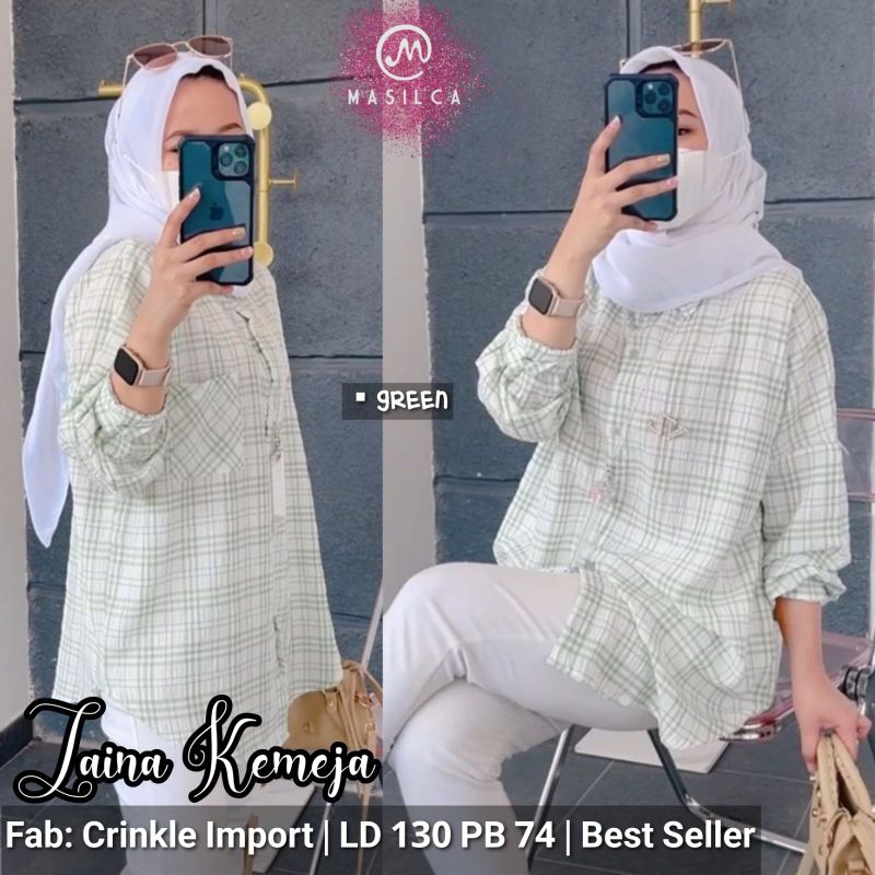 BAJU ATASAN WANITA JUMBO BIG SIZE OVERSIZE XXXL LD 130 PB 74 TERMURAH/BLOUSE KEMEJA TUNIK CRINKLE MO