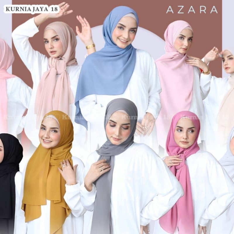 Azara Pashmina ceruty babydoll size 180 x 70 cm