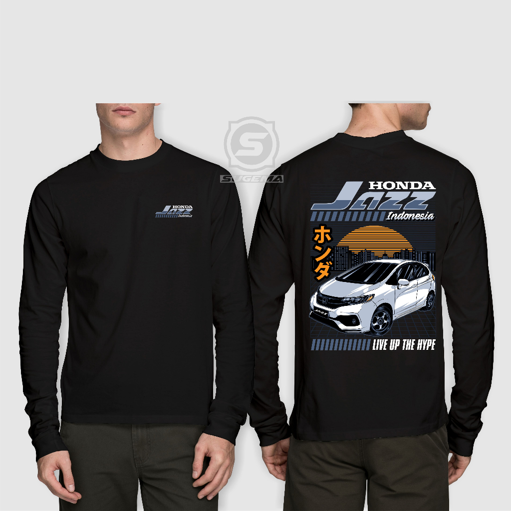 Kaos Honda JAZZ GK5 Urban Lengan Panjang - Kaos Mobil JAZZ