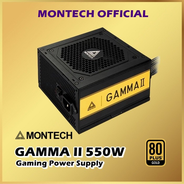 Montech Gamma II 550W PSU Power Supply ATX 80 Plus Gold 550 Watt