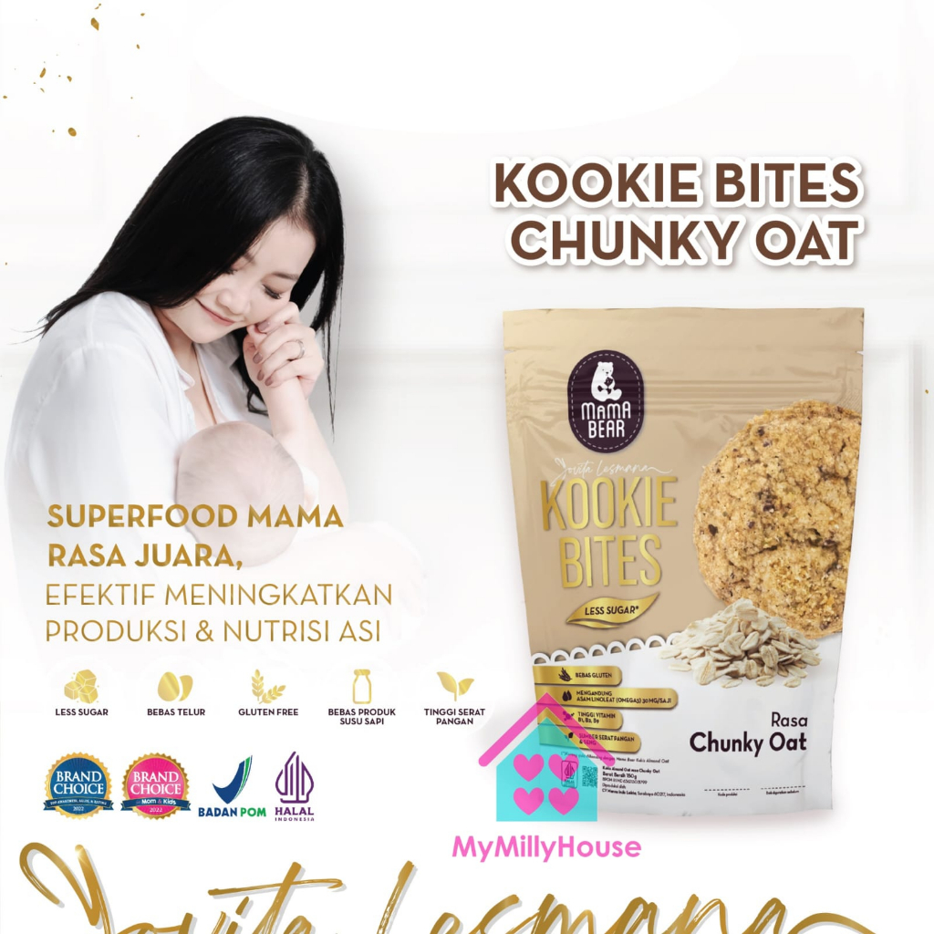 Mama Bear  Kukis Almond Oat Free Pelancar ASI Mamabear