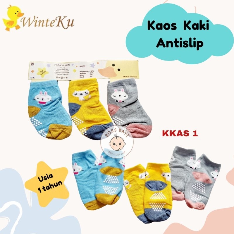 WINTEKU - Kaos Kaki Anti Slip Anak 1-3th