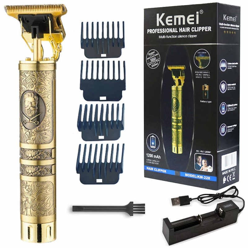 Kemei Vintage Hair Trimmer km 228 bald hair Cliper Trimer cukur Rambut