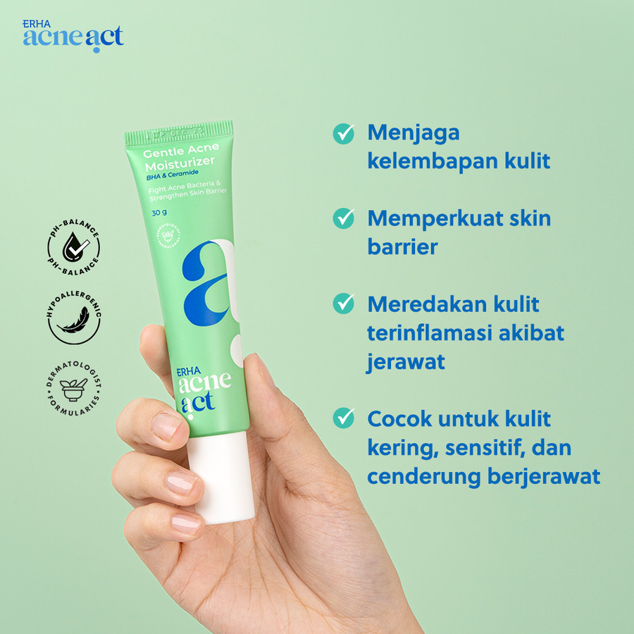 ERHA ACNE CARE LAB GENTLE ACNE MOISTURIZER, PELEMBAB KULIT JERAWAT