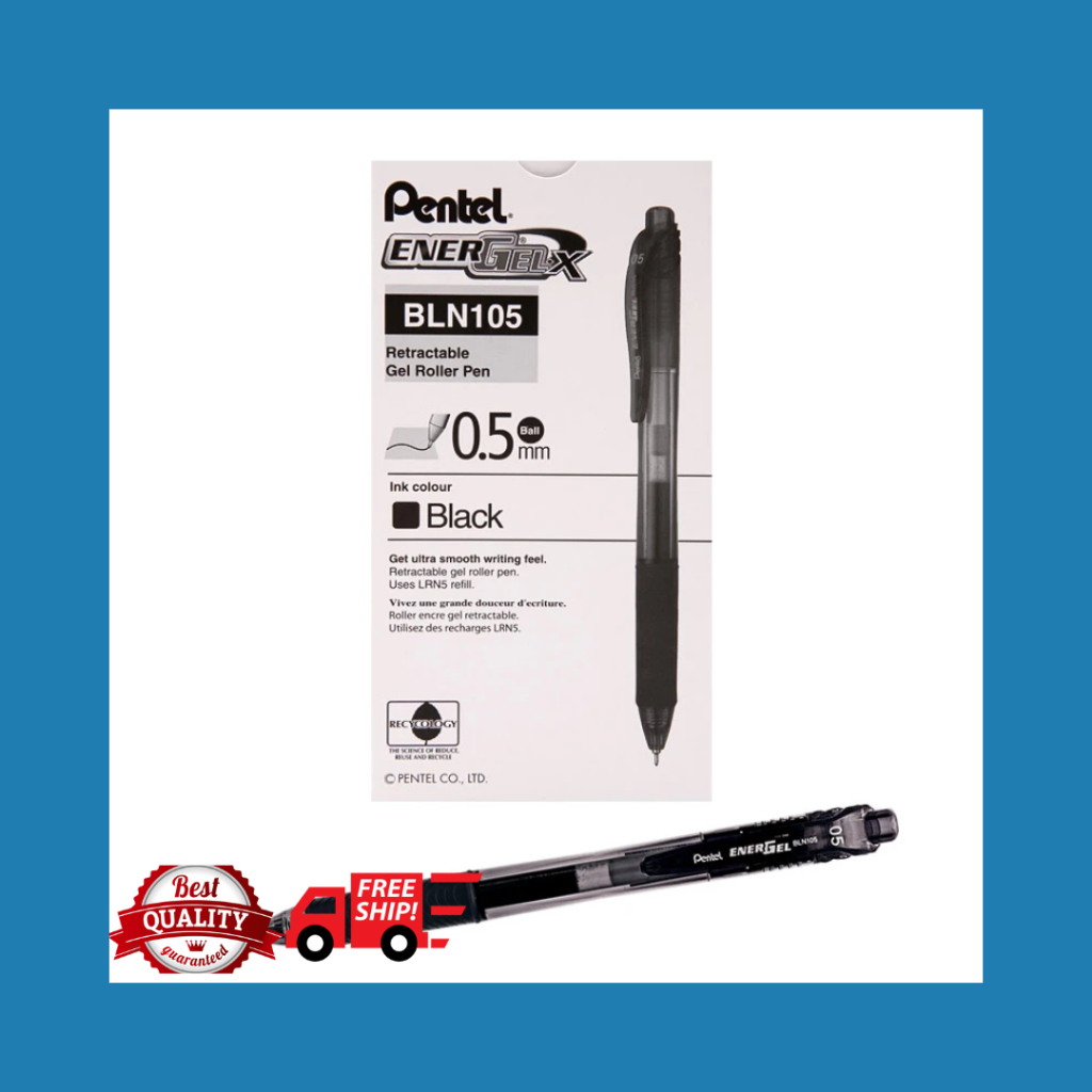 

PENA PENTEL ENERGELX 0.5 BLACK BLN105 (1PC)