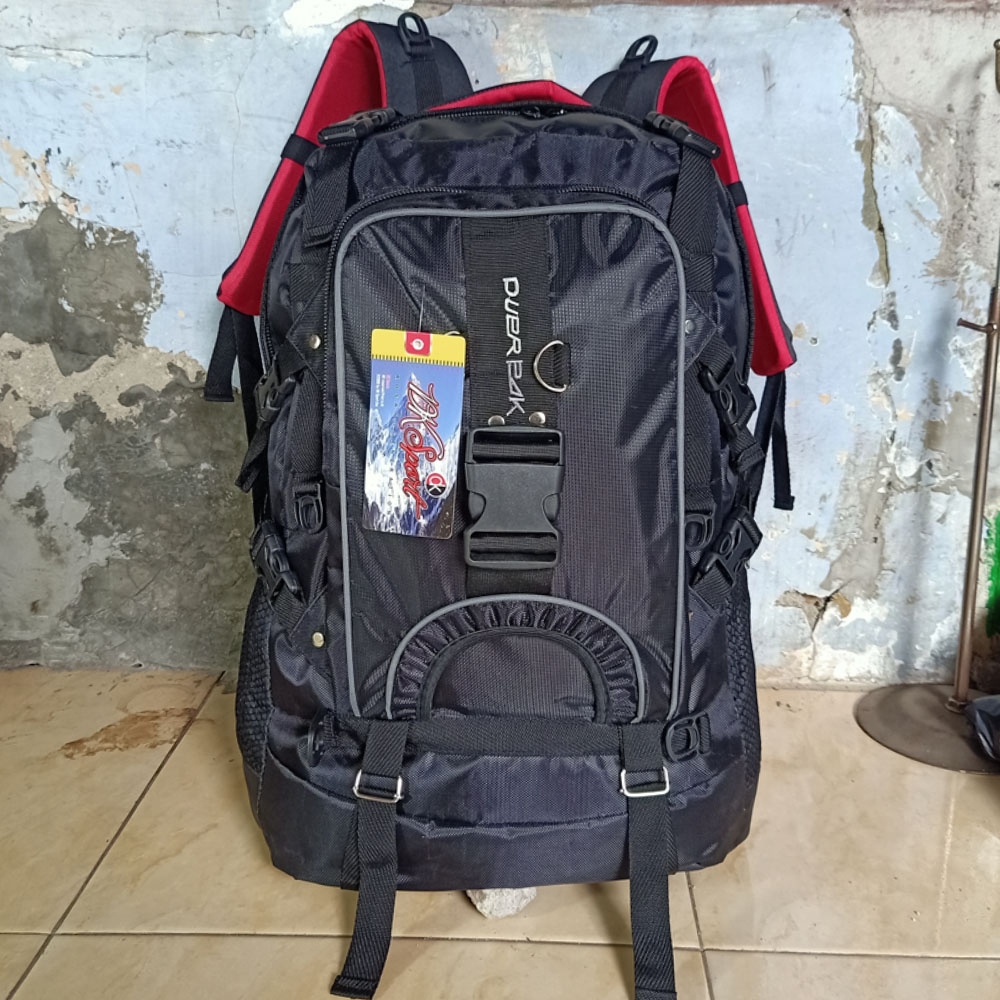 Ransel Jumbo Tas Ransel Pakaian Pria Wanita Tas Mudik 60L Original Duerpack AO3 BLACK