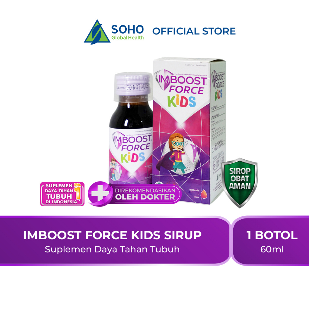 Imboost Force Kids Sirup Suplemen Daya Tahan Tubuh 60ml