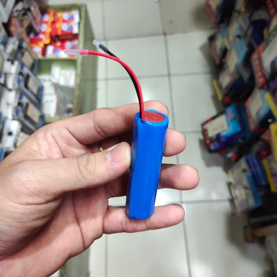 Baterai 18650 model kabel 2 1500mah battery battle mantul murah meriah