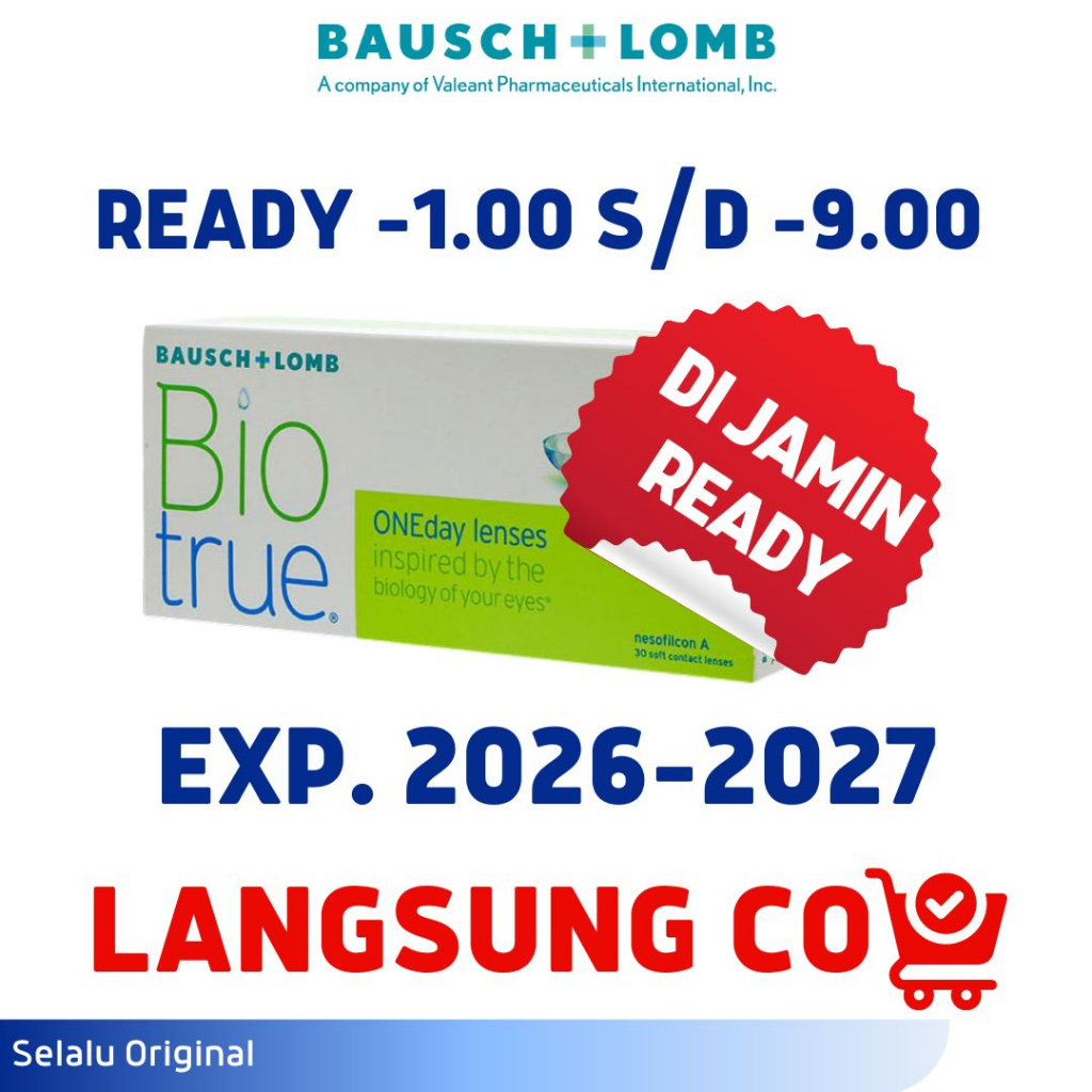 Softlens Bio True Bening Harian Bausch and Lomb Kadar Air Tinggi