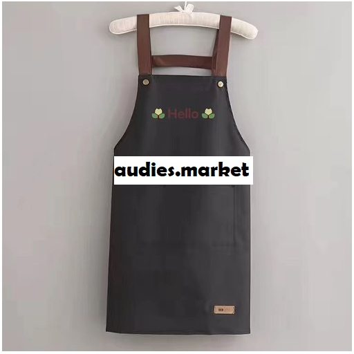 Apron Celemek Barista Korean Style Pria Wanita Celemek Dapur Masak Celemek Anti Air Chef Barista Barber Restoran Cafe Original