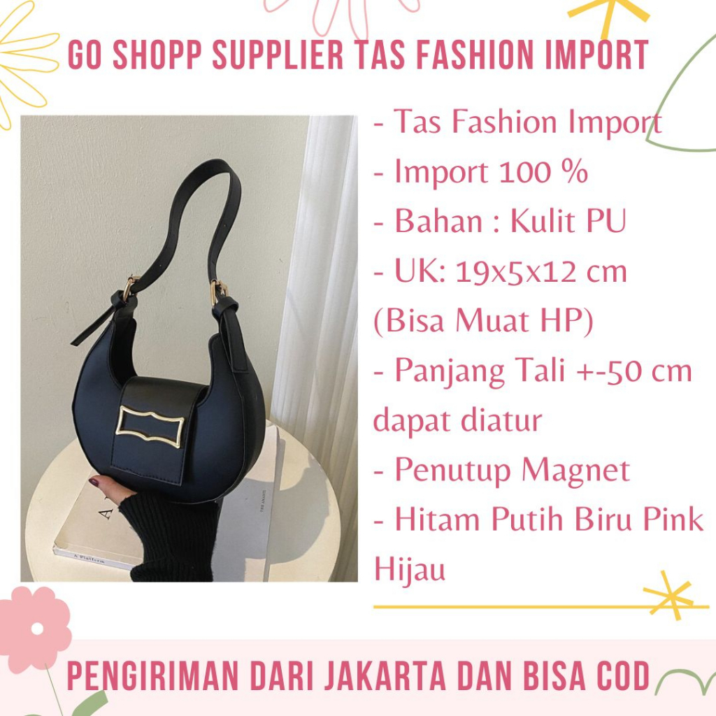 Tas Selempang Bahu Pesta Wanita Import Fashion Korea Terbaru - Shoulder Bag Kekinian SL88