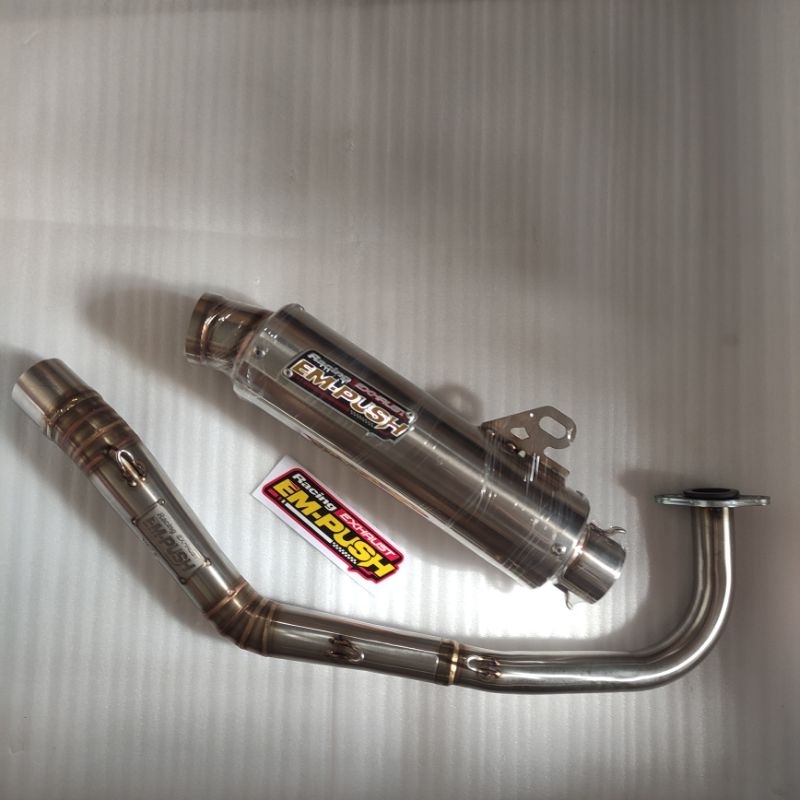 KNALPOT RACING EMPUSH EXHAUST VARIO 125 150 LED, OLD, NEW