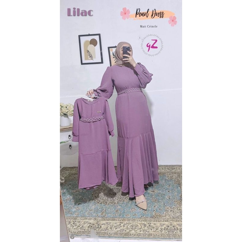 GAMIS/DRESS COUPLE IBU DAN ANAK ORI GWENZA/MENTARI SYARI/BELLA SYARI/PEARL DRESS/DRESS STARLA/SESIL 