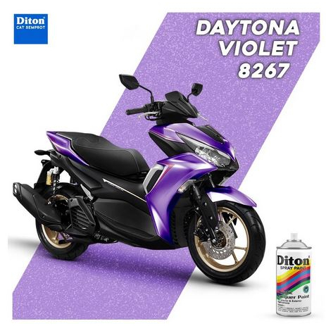 Pilox Diton Daytona Violet 8267 300ml Pilok Warna Violet Ungu Metalik Sepeda Motor Mobil Helm
