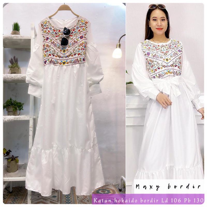 Long Tunik katun bordir