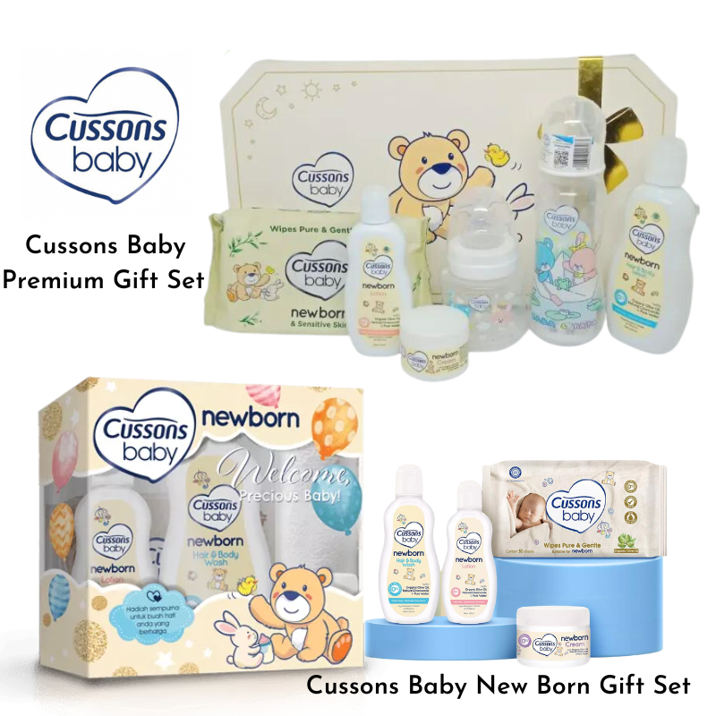 Cussons Baby NEWBORN Pack Gift SET / Hadiah Kado Lahiran / Sabun Shampoo Lotion Wipes Cream