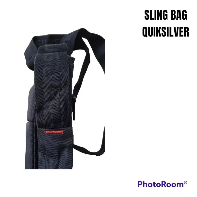 TAS QUICKSILVER TAS SELEMPANG QUICKSILVER SLING BAG QUICKSILVER LOGO BESI