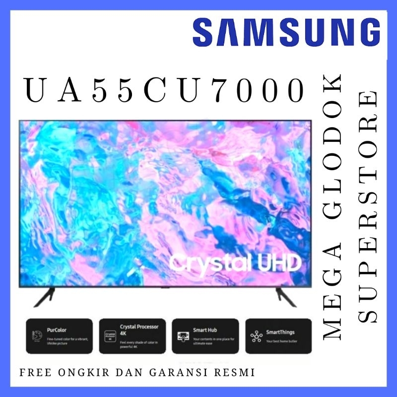 SAMSUNG 55CU7000 UHD 4K SMART TV 55 inc UA55CU7000KXXD