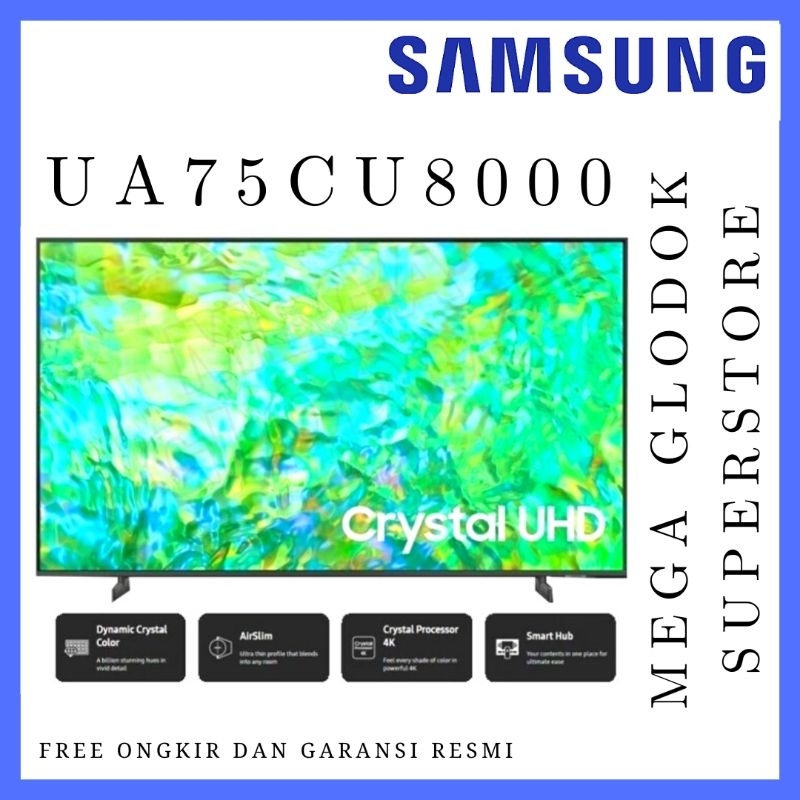 SAMSUNG 75CU8000 UHD 4K SMART TV 75 inc UA75CU8000KXXD
