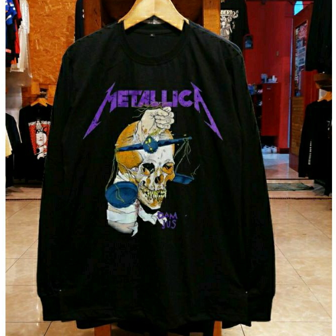 KAOS PANJANG METALLICA ORIGINAL DISTRO - KAOS PANJANG MUSIK METAL DISTRO TERBARU