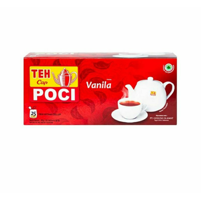 

Teh Cap Poci Celup Aroma Vanila Isi 25 Bags