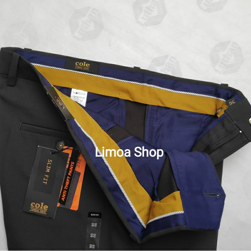 Celana Pria Formal COLE Abu - Abu Slimfit CL 33