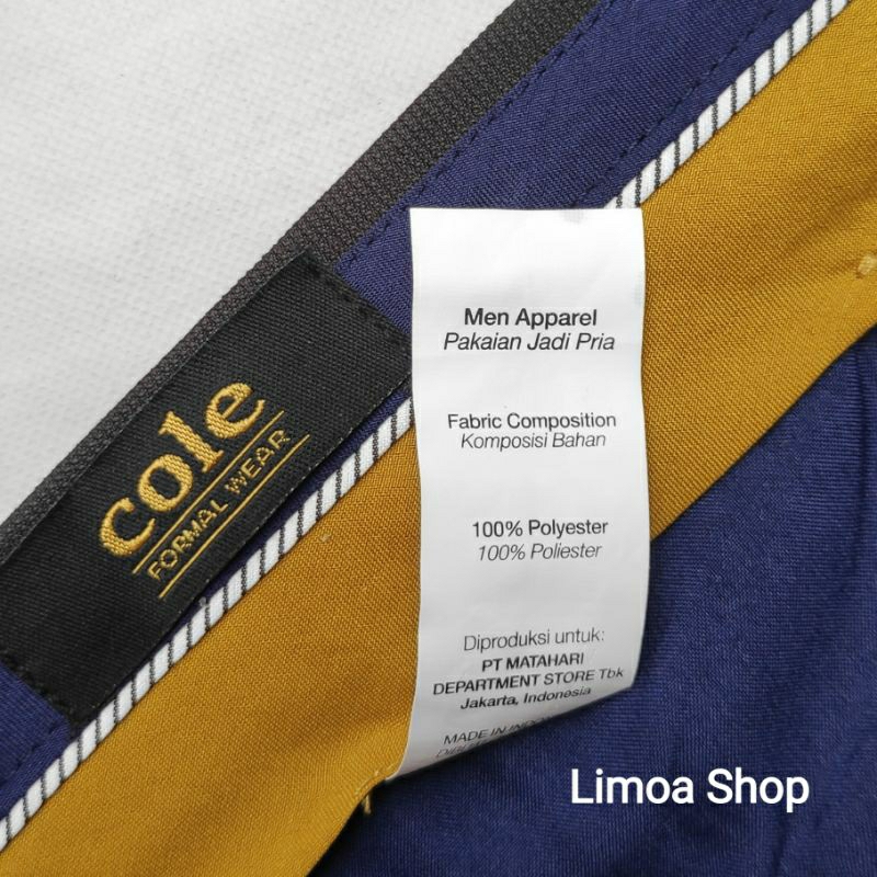 Celana Pria Formal COLE Abu - Abu Slimfit CL 33