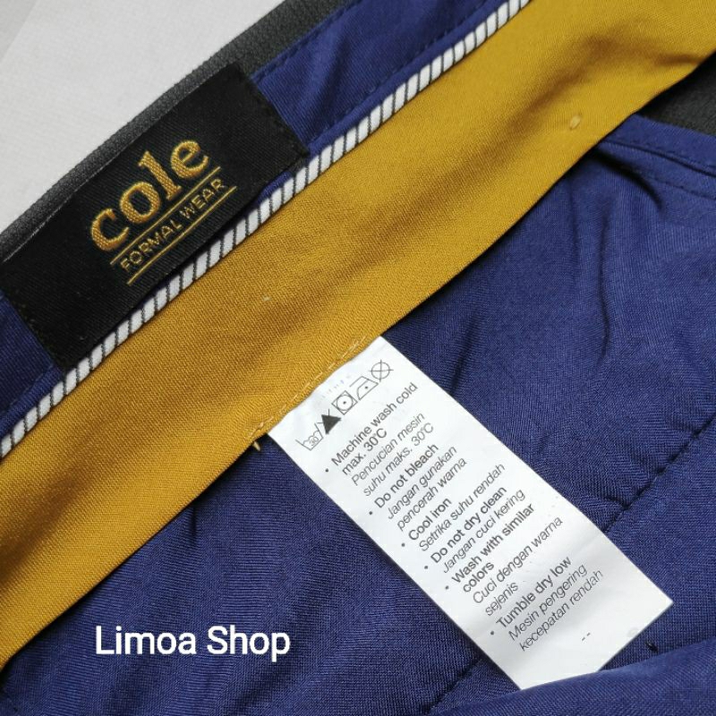 Celana Pria Formal COLE Abu - Abu Slimfit CL 33