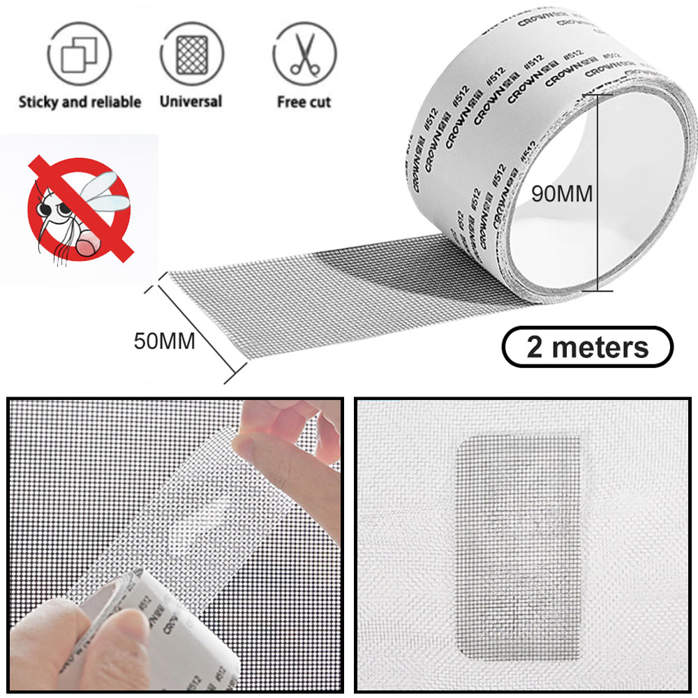 Lakban Kawat Nyamuk Tambalan Jendela Window Repair Tape 50 mm x 2 Meter - AW25