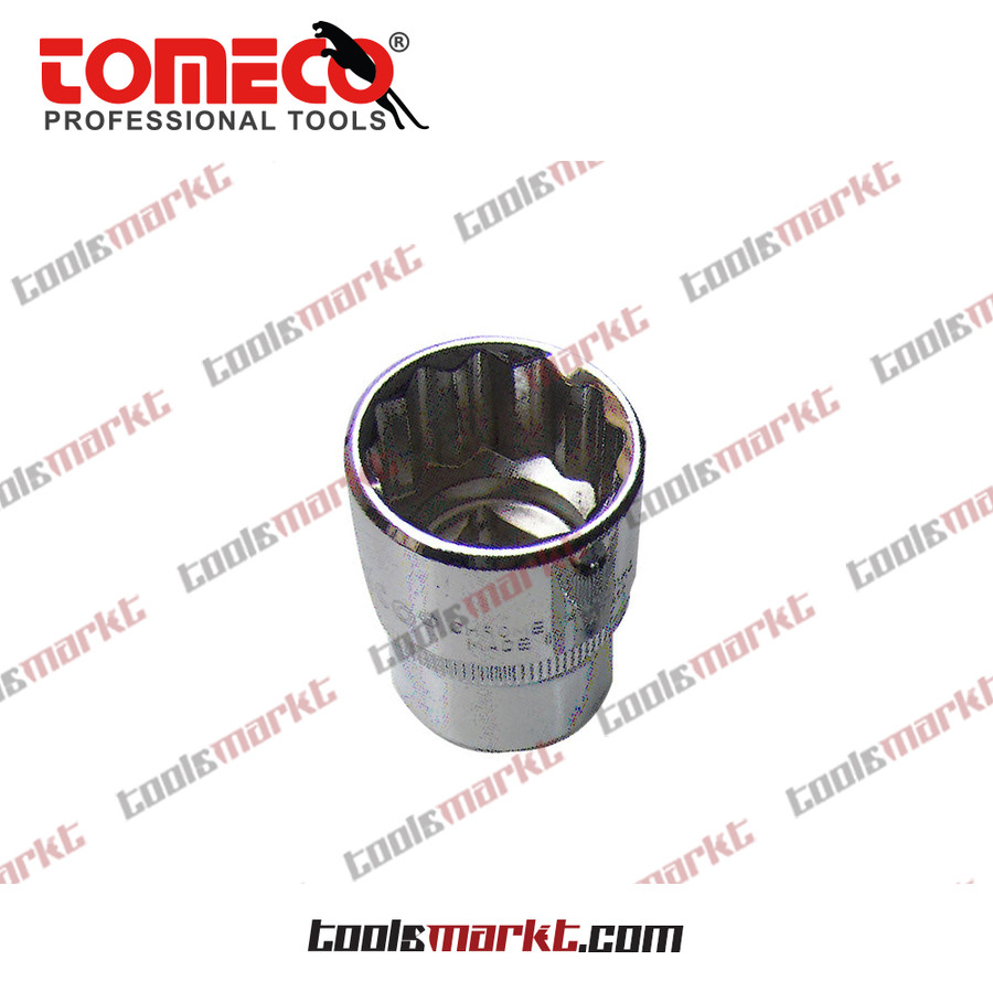 Tomeco 11 mm 12PT SQ 1/2" Mata Sok CR-V Socket