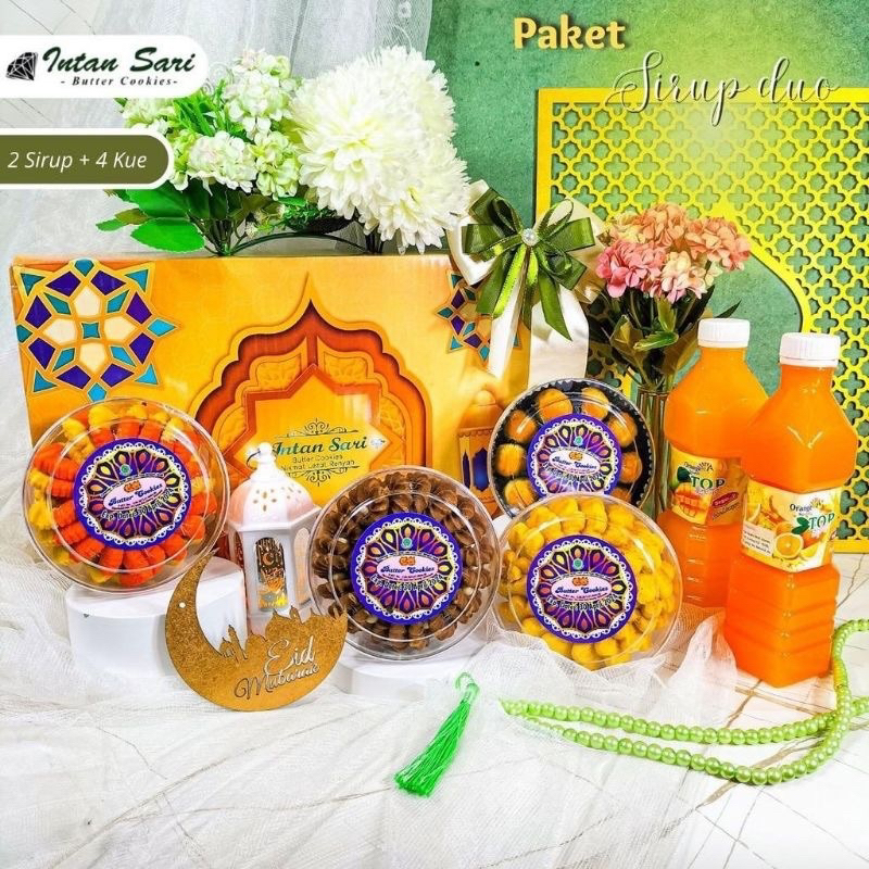 

Intan sari Sirup 2 premium - aneka kue kering paketan murah lebaran 2023