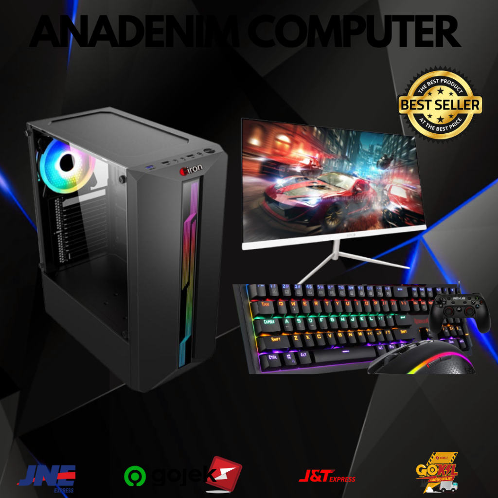 PC Lengkap Monitor Rakitan Gaming i5 3470 WITG VGA 1050 4 GB II Andim