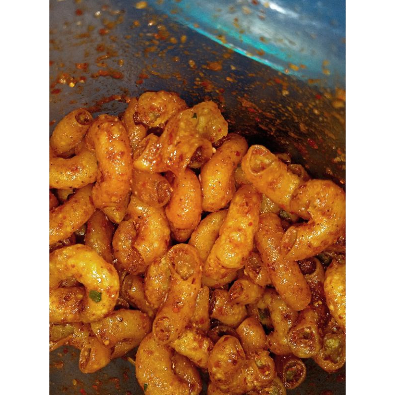 

Makanan Cemilan Makaroni Cemilan Pedas Chili Oil 500Gram