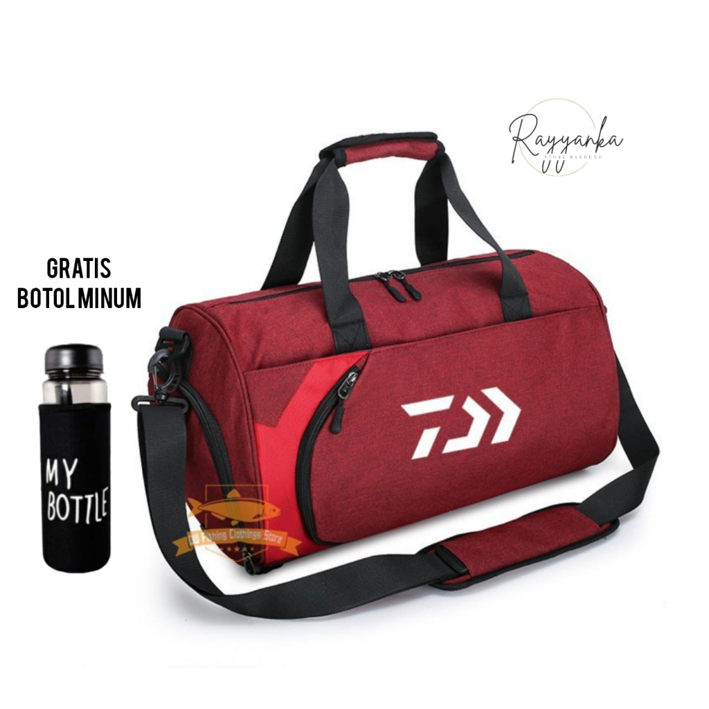 Tas Olahraga Pria Fitnes Gym Tennis Serbaguna Model Dx88 Gratis Botol Minum