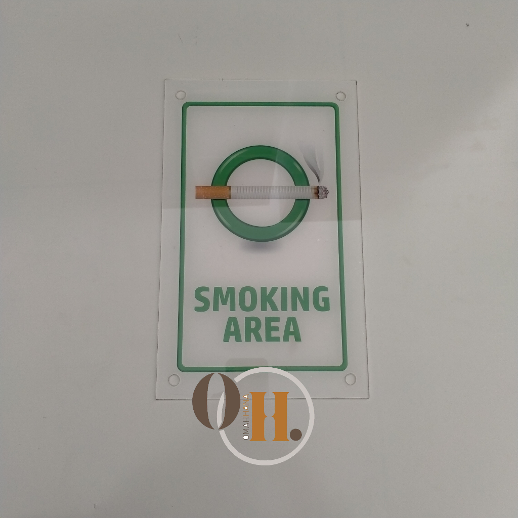 

Akrilik Smoking Area - Akrilik Area Merokok - Akrilik Kawasan Merokok