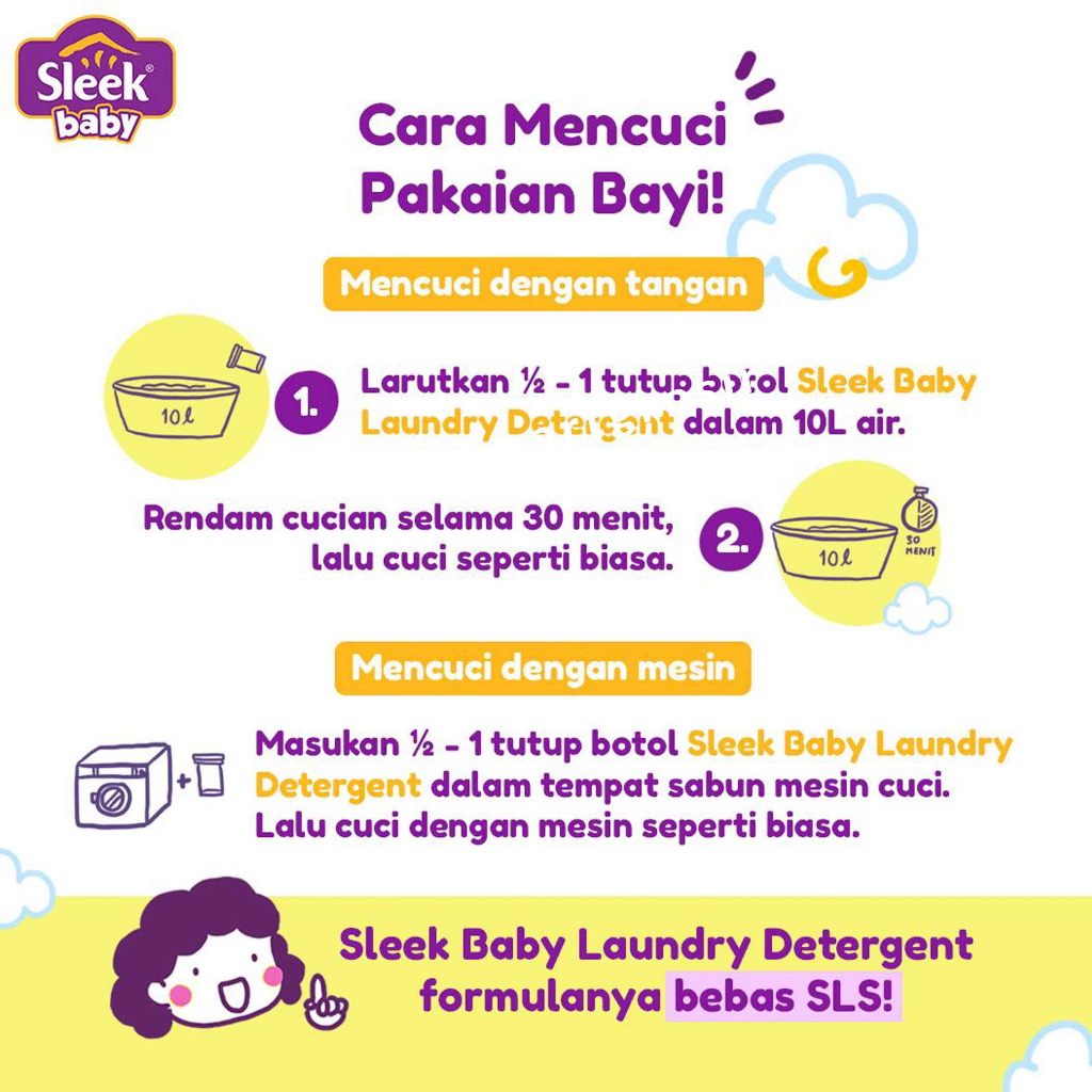SLEEK BABY LAUDRY DETERGENT 450ml