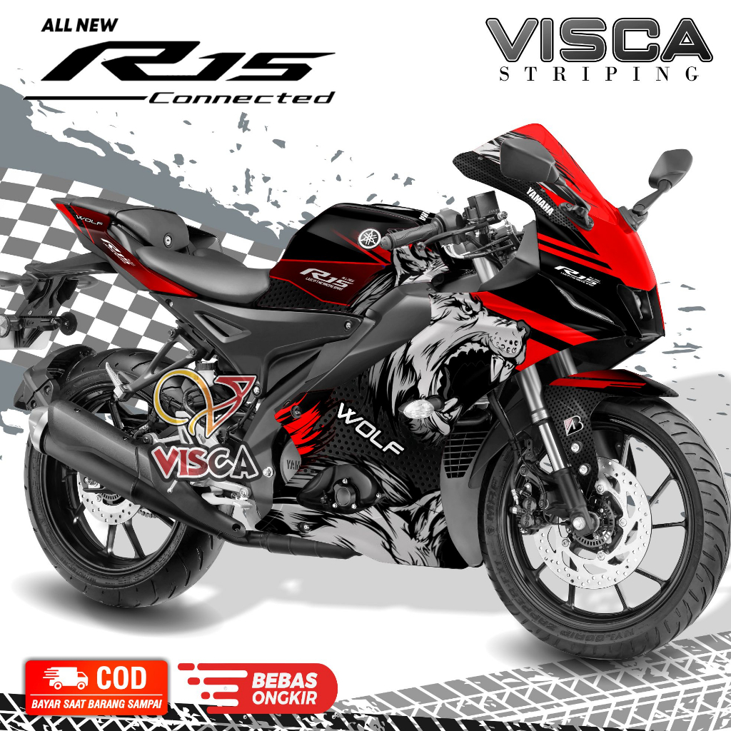 Decal R15 V4 Full Body - Stiker R15 V4 Full Body - Dekal R15 V4 Full Body - Striping R15 V4 Variasi 