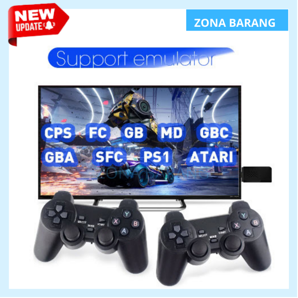 Mini 4K Stik Stick 3500 10.000 Game Games Retro Console Box Wireless Gamepad Nostalgia Gift Hadiah Untuk Game Hiburan Keluarga